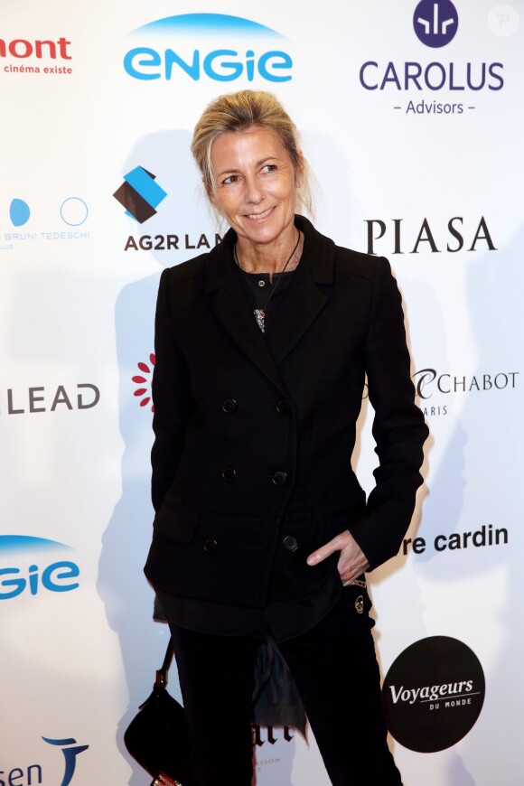 Claire Chazal - Dîner LINK pour AIDES 2015 à l'Espace Vendôme à Paris le 7 décembre 2015. © Dominique Jacovides