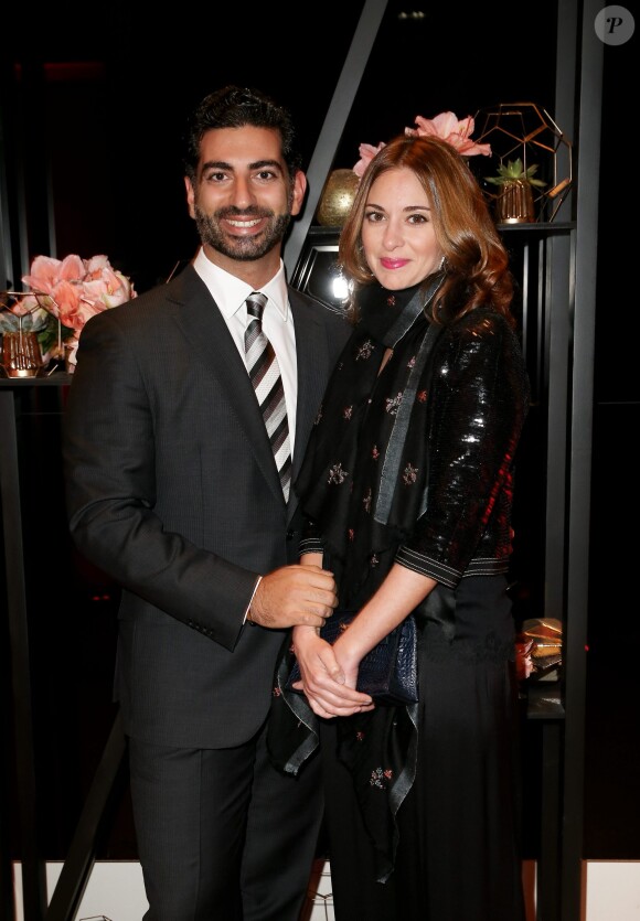 Fahd Hariri et sa femme Maya - Dîner LINK pour AIDES 2015 à l'Espace Vendôme à Paris le 7 décembre 2015. © Dominique Jacovides