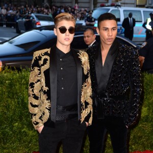 Justin Bieber et Olivier Rousteing aau MET Gala 2015 à New York. Le 4 mai 2015.