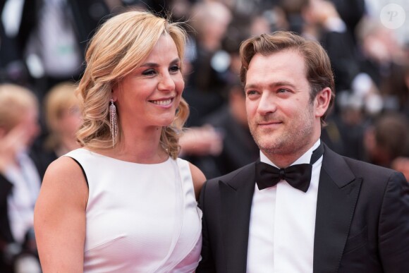 Laurence Ferrari et son mari Renaud Capuçon - Montée des marches du film "Irrational Man" (L'homme irrationnel) lors du 68 ème Festival International du Film de Cannes, à Cannes le 15 mai 2015.