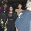 Kourtney Kardashian, Kylie Jenner et Justine Skye au Forum lors du concert de The Weeknd. Inglewood, le 9 décembre 2015.