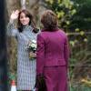 Catherine Kate Middleton, duchesse de Cambridge, quitte un centre de traitement des addictions à Wiltshire le 10 décembre 2015