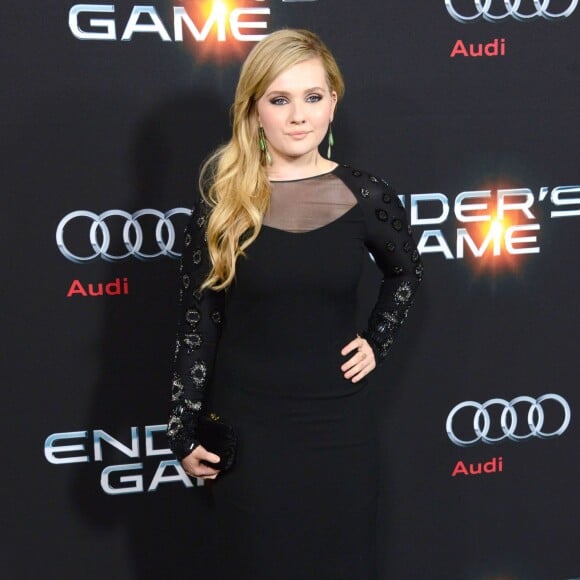 Abigail Breslin - Premiere de "Enders Game" a Hollywood le 28 octobre 2013.