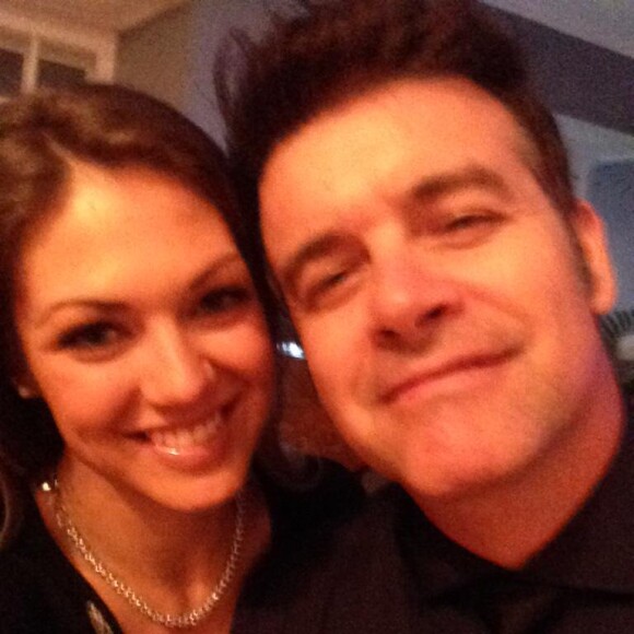 Myriam Chantal a posté une photo d'elle et son amoureux Roch Voisine sur sa page Twitter, le 25 décembre 2014