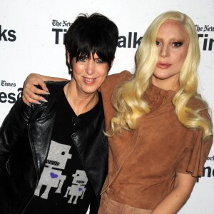 Lady Gaga et Diane Warren assiste à l'événement "TimesTalks Presents Hunting Ground" au Times Center  de New York, le 10 décembre 2015.