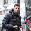 Exclusif - Thiago Motta au déjeuner de Noël de l'équipe du Paris Saint-Germain au restaurant La Société à Paris, le 11 décembre 2015