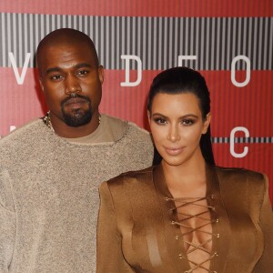 Kim Kardashian enceinte et son mari Kanye West - Soirée des MTV Video Music Awards à Los Angeles le 30 aout 2015. © CPA / BESTIMAGE