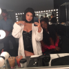 Kylie Jenner en coulisses du shooting pour le magazine Interview / photo postée sur Instagram au mois de décembre 2015.