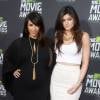 Kim Kardashian, enceinte, Kylie Jenner - Soiree MTV Movie Awards a Culver City, le 14 avril 2013.