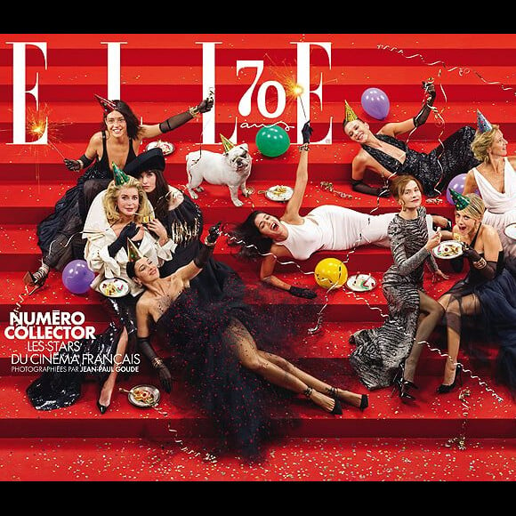 La couverture du magazine Elle qui fête ses 70 ans. Photo réalisée par Jean-Paul Goude