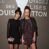Leïla Bekhti et Adèle Exarchopoulos assistent au vernissage de l'exposition "Volez, Voguez, Voyagez - Louis Vuitton" au Grand Palais. Paris, le 3 décembre 2015.