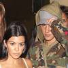 Kourtney Kardashian et Justin Bieber à la sortie de The Nice Guy à Los Angeles, le 9 octobre 2015