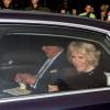 Le prince Charles et la duchesse Camilla quittant Buckingham Palace après le repas de Noël familial organisé par la reine Elizabeth II, le 16 décembre 2015 à Londres.