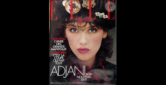 Isabelle Adjani en couverture du magazine Elle de 1983