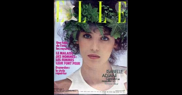 Isabelle Adjani en couverture du magazine Elle de 1982