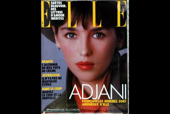 Isabelle Adjani en couverture du magazine Elle de 1983