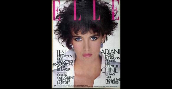 Isabelle Adjani en couverture du magazine Elle de 1984