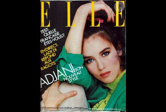Isabelle Adjani en couverture du magazine Elle de 1985
