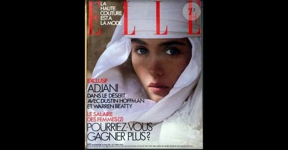 Isabelle Adjani en couverture du magazine Elle de 1986