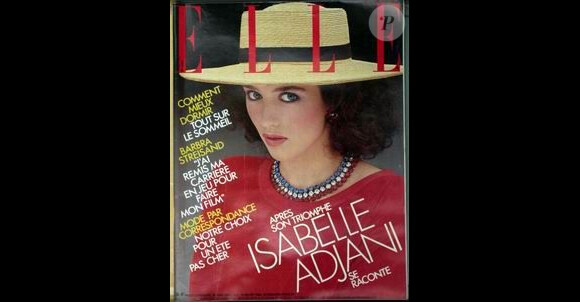 Isabelle Adjani en couverture du magazine Elle de 1993
