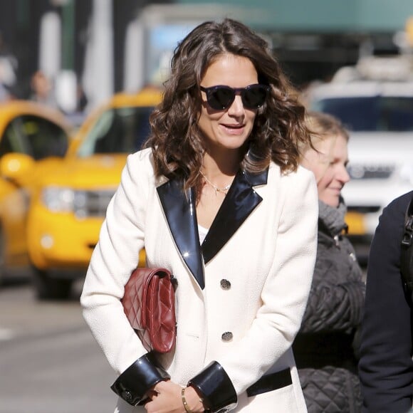 Exclusif - Katie Holmes à New York le 26 octobre 2015.