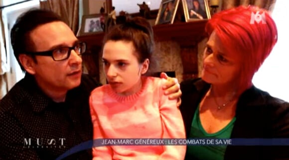 Le touchant Jean-Marc Généreux, touchant au côté de sa fille Francesca dans l'émission "Must Célébrités", diffusée le 1er février 2014.