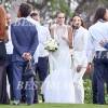 Exclusif - Le musicien Steve Aoki et le mannequin Tiernan Cowling se sont mariés à Maui le 18 décembre 2015, en présence de leurs familles et de nombreux amis.