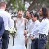 Exclusif - Le musicien Steve Aoki et le mannequin australien Tiernan Cowling se sont mariés à Maui le 18 décembre 2015, en présence de leurs familles et de nombreux amis.