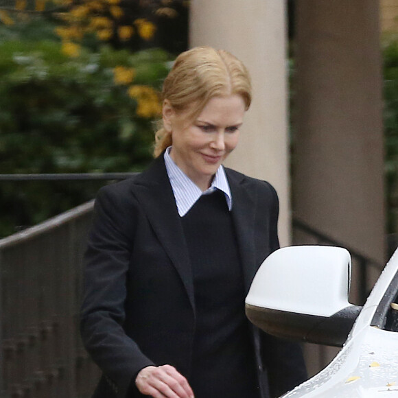 Exclusif - Nicole Kidman à la sortie d'une église de Nashville le 29 novembre 2015.