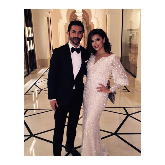 Eva Longoria et son fiancé Jose Antonio Baston / photo postée sur le compte Instagram de l'actrice au mois de décembre 2015.