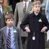 James et Louise étaient lookés ! Le prince Edward, comte de Wessex, et sa femme la comtesse Sophie de Wessex ont regardé avec leurs enfants Lady Louise Windsor et James, vicomte Severn les courses de Noël à l'hippodrome d'Ascot, le 19 décembre 2015.