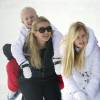 La princesse Mabel des Pays-Bas, sa fille la princesse Zaria et la princesse Amalia - La famille royale des Pays-Bas en vacances dans la station de ski de Lech. Le 17 février 2014 17/02/2014 - Lech