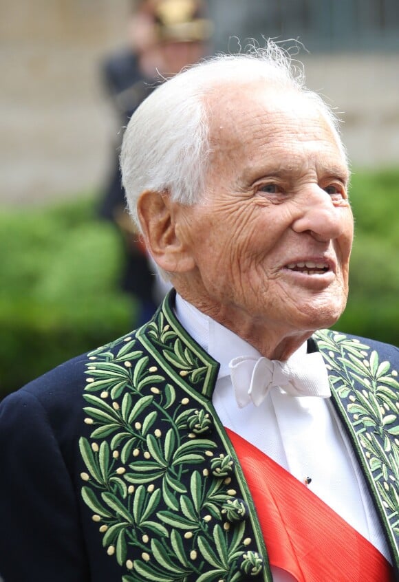 Jean d'Ormesson, à l'Académie Française à Paris le 28 mai 2015.