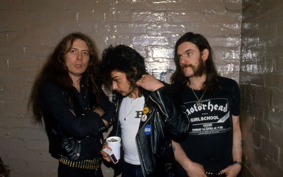 Motörhead - Eddie Clarke, Phil Taylor, Lemmy Kilmister - en 1980.