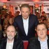 Yvan Cassar, Michel Delpech, Roberto Alagna, Franck Dubosc et Michel Drucker - Enregistrement de l'émission "Vivement dimanche" à Paris le 15 octobre 2014. 