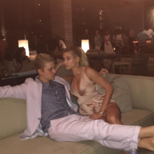 Justin Bieber et sa petite-amie supposée Hailey Baldwin / photo postée sur Instagram, le 3 janvier 2016.