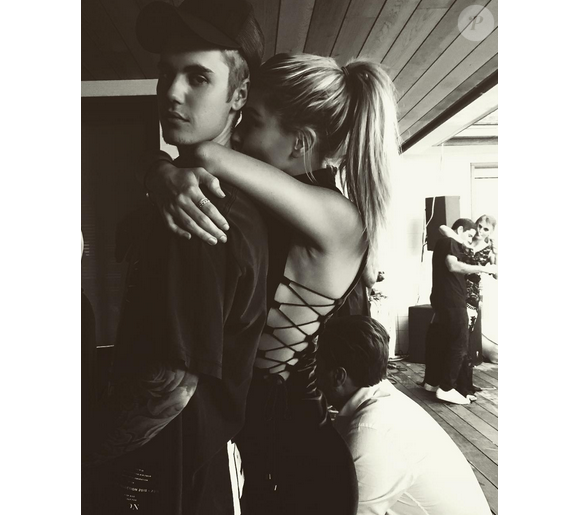 Justin Bieber et sa petite-amie supposée Hailey Baldwin / photo postée sur Instagram, le 1er janvier 2016.