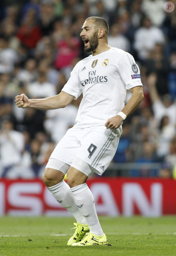 Karim Benzema lors de la rencontre de Ligue des Champions entre le Real de Madrid et le Chakhtar Donetsk à Madrid en Espagne le 15 septembre 2015