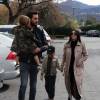 Kourtney Kardashian et Scott Disick vont voir un film avec leurs enfants Mason et Penelope à Westlake, le 3 janvier 2016.