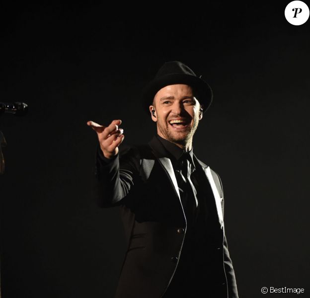 Justin Timberlake en concert lors de la 13ème édition du festival de musique de Mawazine à Rabat, le 30 mai 2014.
