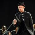 Justin Timberlake en concert lors de la 13ème édition du festival de musique de Mawazine à Rabat, le 30 mai 2014.
