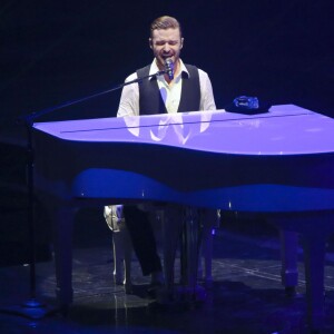 Justin Timberlake en concert au Rogers Arena a Vancouver, le 16 janvier 2014.