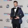 Justin Timberlake - Press Room des "American Music Awards 2013" a Los Angeles, le 24 novembre 2013.