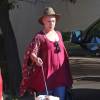Exclusif - La chanteuse Pink, sans maquillage, dépose son chien chez le vétérinaire à Santa Barbara le 10 octobre 2015