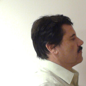 Joaquin "El Chapo" Guzman, lors de son incarcération à Mexico, photo non datée fournie le 25 février 2014 par le bureau du procureur général de Mexico.