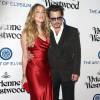 Johnny Depp et sa femme Amber Heard - 9ème Gala Heaven organisé par l'association The Art Of Elysium à Culver City le 9 janvier 2016.