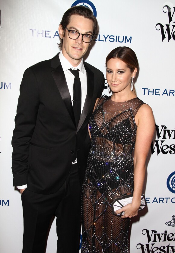 Ashley Tisdale et son mari Christopher French - 9ème Gala Heaven organisé par l'association The Art Of Elysium à Culver City le 9 janvier 2016.