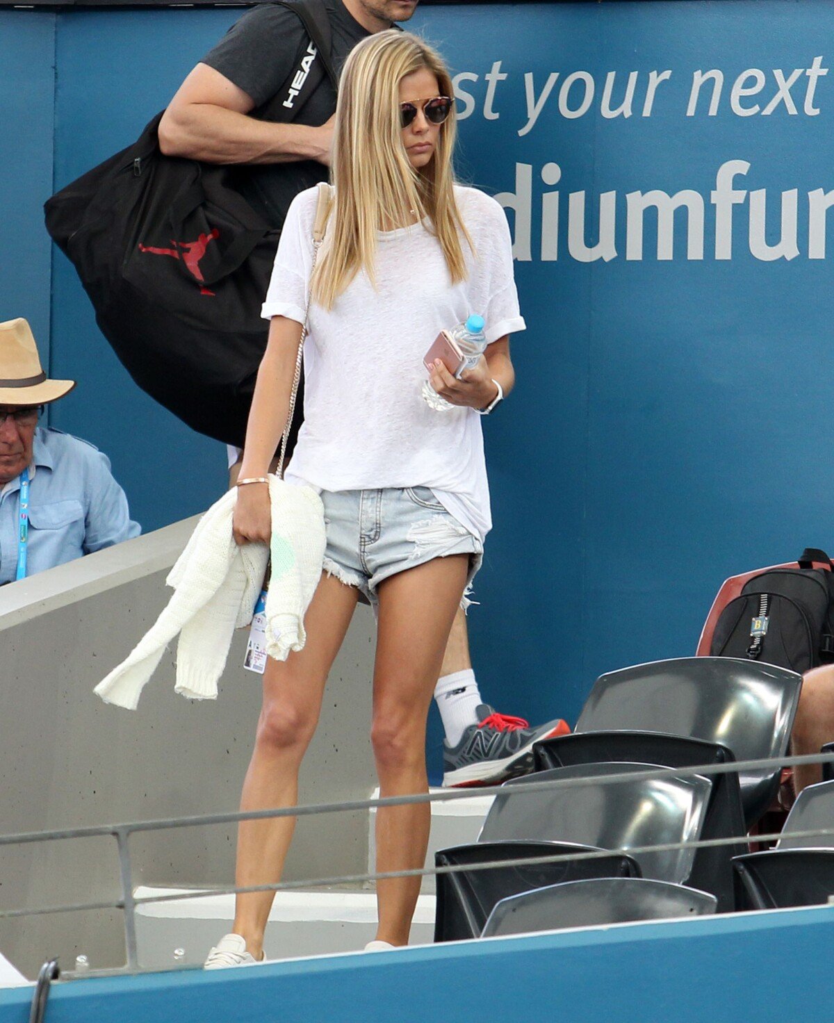 Photo : Danielle Knudson, La Compagne De Milos Raonic Lors Du Tournoi 