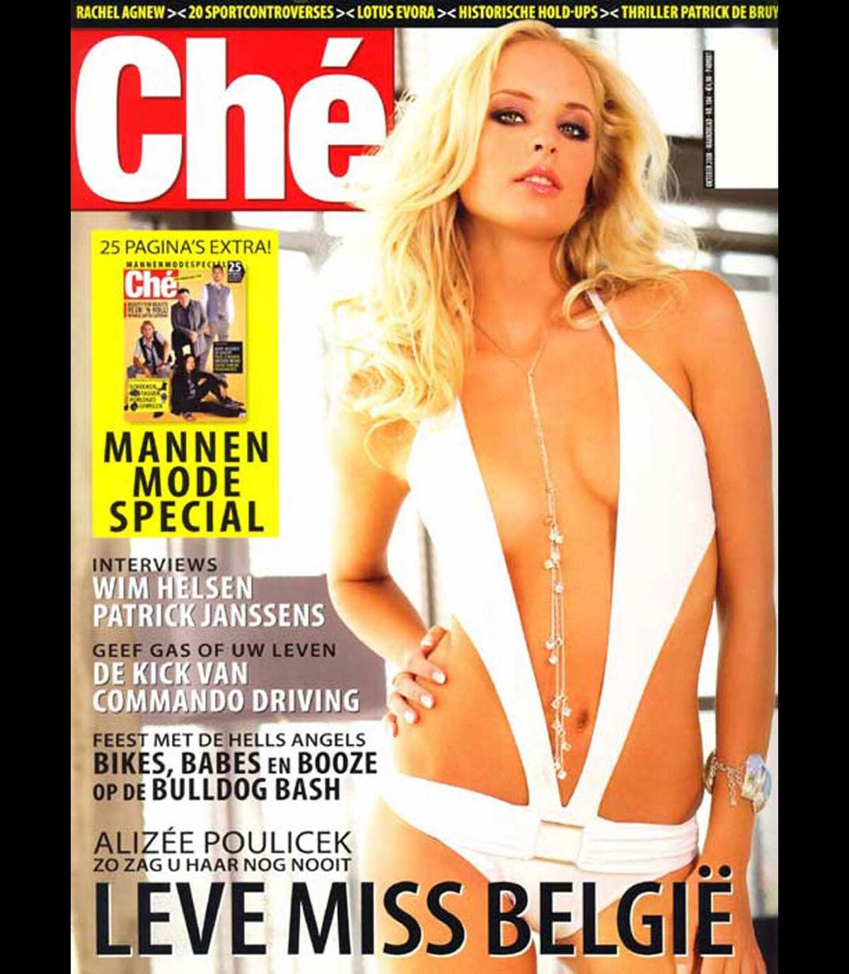 Photo : Alizée Poulicek, Miss Belgique 2008, en couverture de Ché -  Purepeople