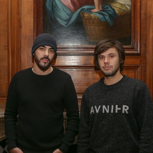 Aurelien Cotentin (Orelsan) (Gringe) Guillaume Tranchant - Conférence de presse du film "C'est encore loin" à Lille. Le 25 novembre 2015 © Stéphane Vansteenkiste / Bestimage